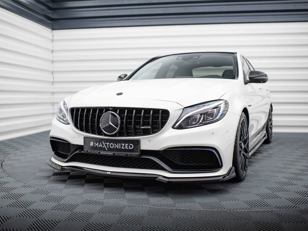 Front Splitter V.3 compatible with Mercedes-AMG C63 Sedan / Estate W205 / S205