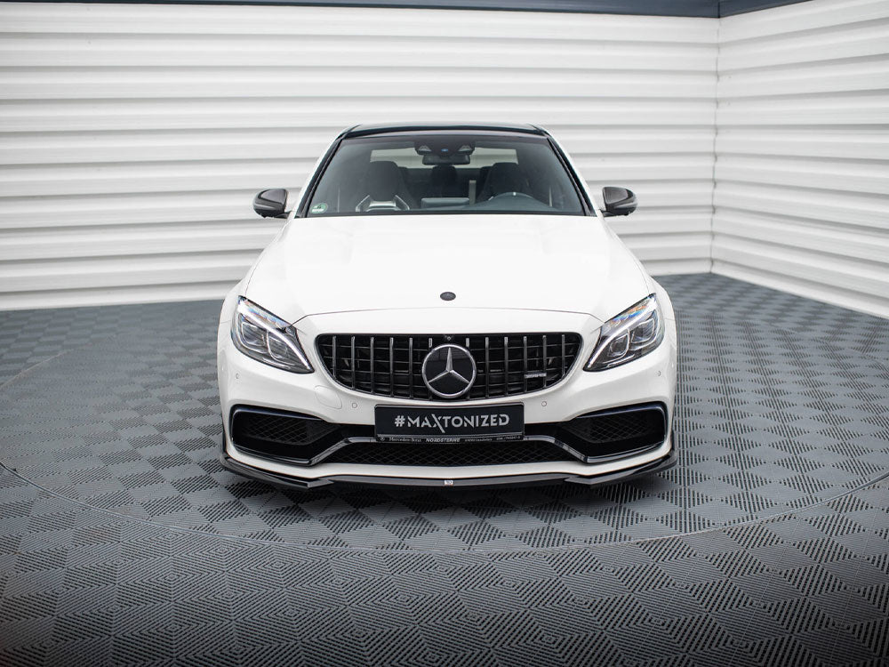Front Splitter V.3 compatible with Mercedes-AMG C63 Sedan / Estate W205 / S205