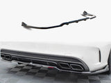 Rear Splitter (Vertical Bars) compatible with Mercedes-AMG C63 Sedan / Estate W205 / S205