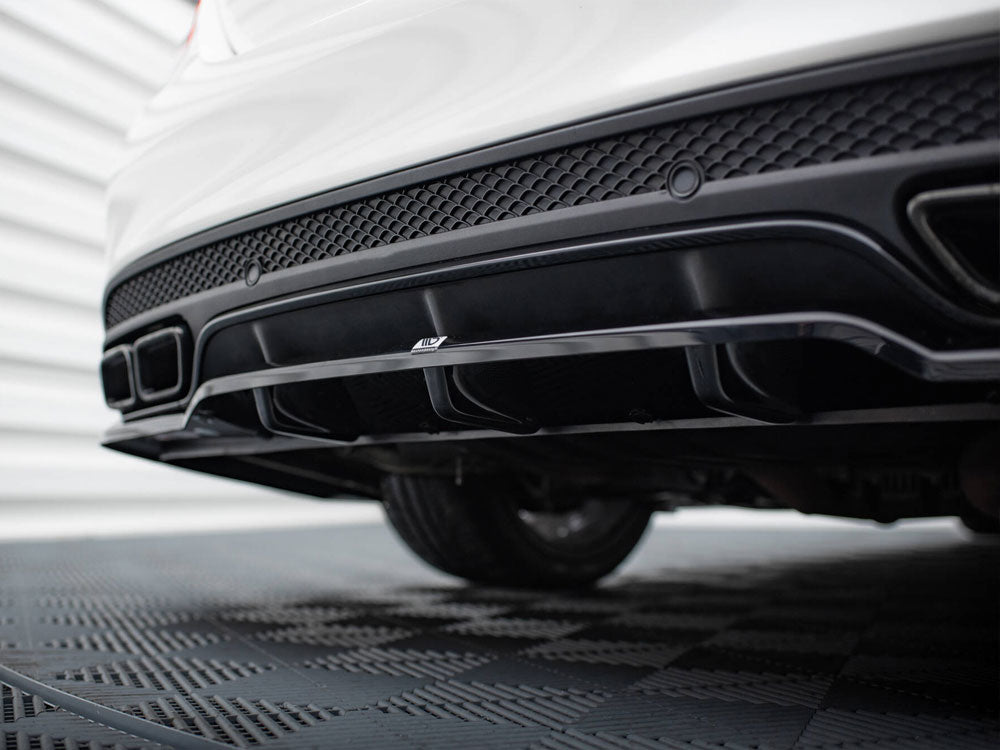 Rear Splitter (Vertical Bars) compatible with Mercedes-AMG C63 Sedan / Estate W205 / S205