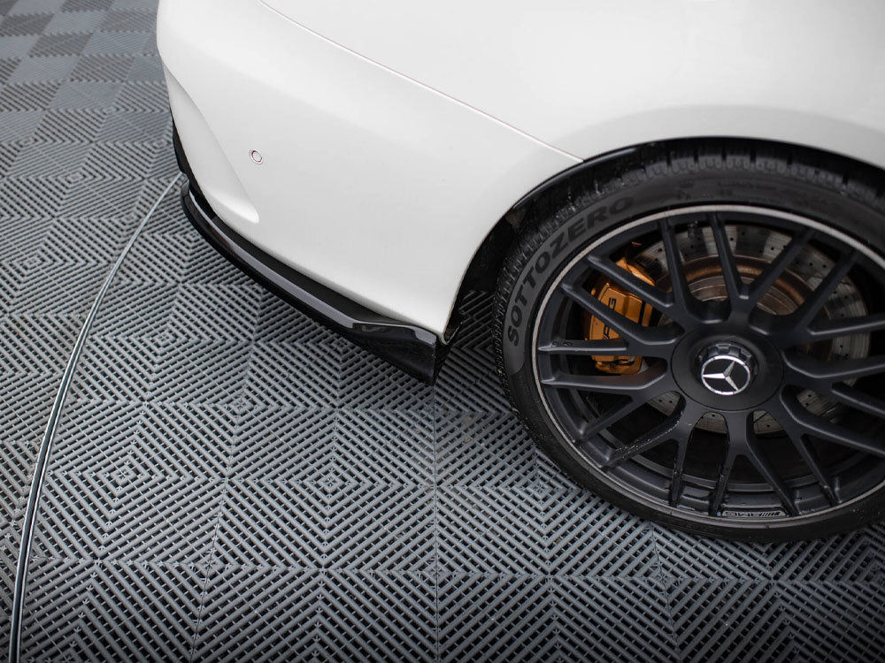 Rear Splitter (Vertical Bars) compatible with Mercedes-AMG C63 Sedan / Estate W205 / S205