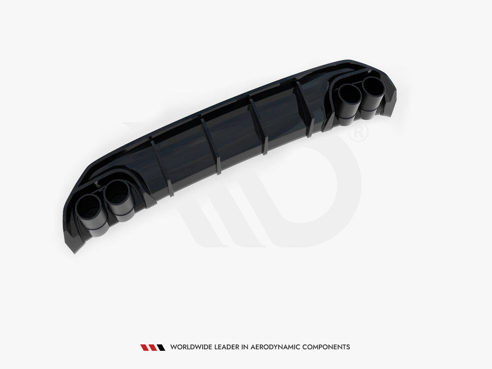 Rear Valance + Exhaust Ends Imitation compatible with Audi A3 S Line Sedan 8Y