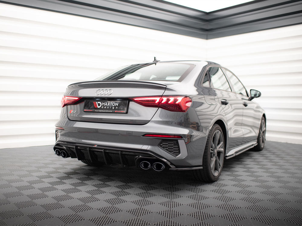 Rear Valance + Exhaust Ends Imitation compatible with Audi A3 S Line Sedan 8Y