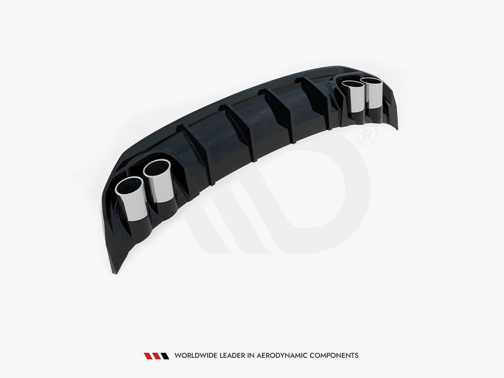 Rear Valance + Exhaust Ends Imitation compatible with Audi A3 S Line Sedan 8Y