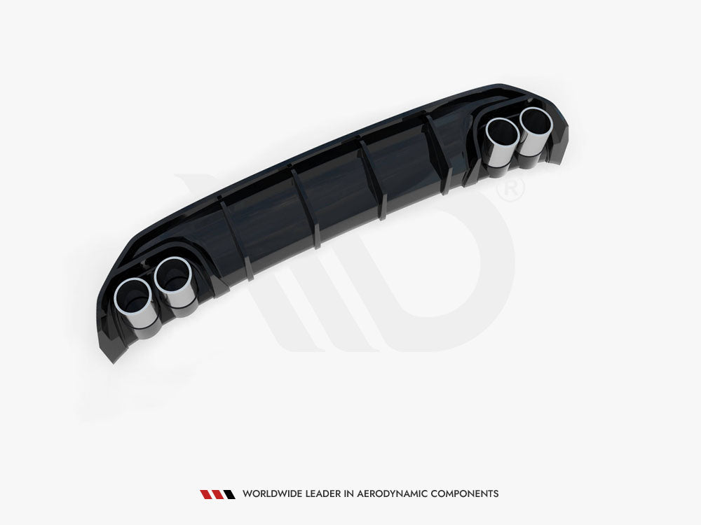Rear Valance + Exhaust Ends Imitation compatible with Audi A3 S Line Sedan 8Y