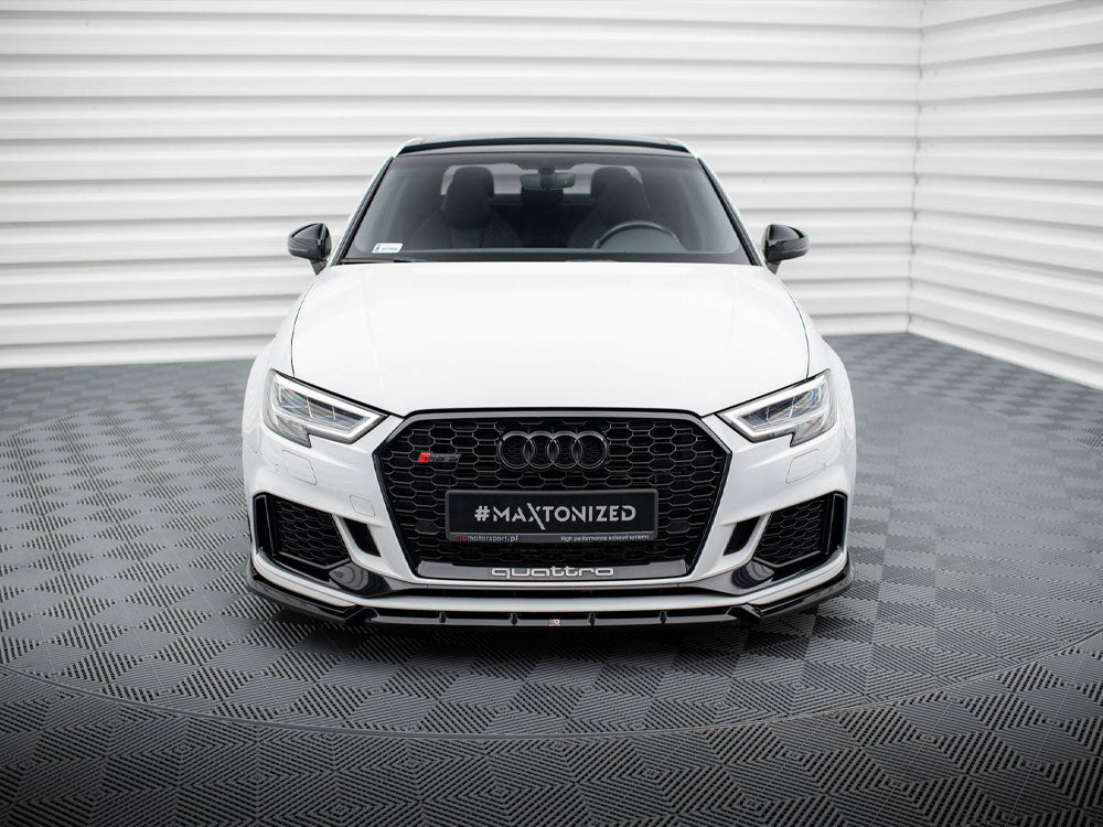 Front Splitter V.3 compatible with Audi RS 3 Sedan 8V Facelift