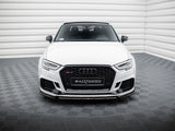 Front Splitter V.3 compatible with Audi RS 3 Sedan 8V Facelift