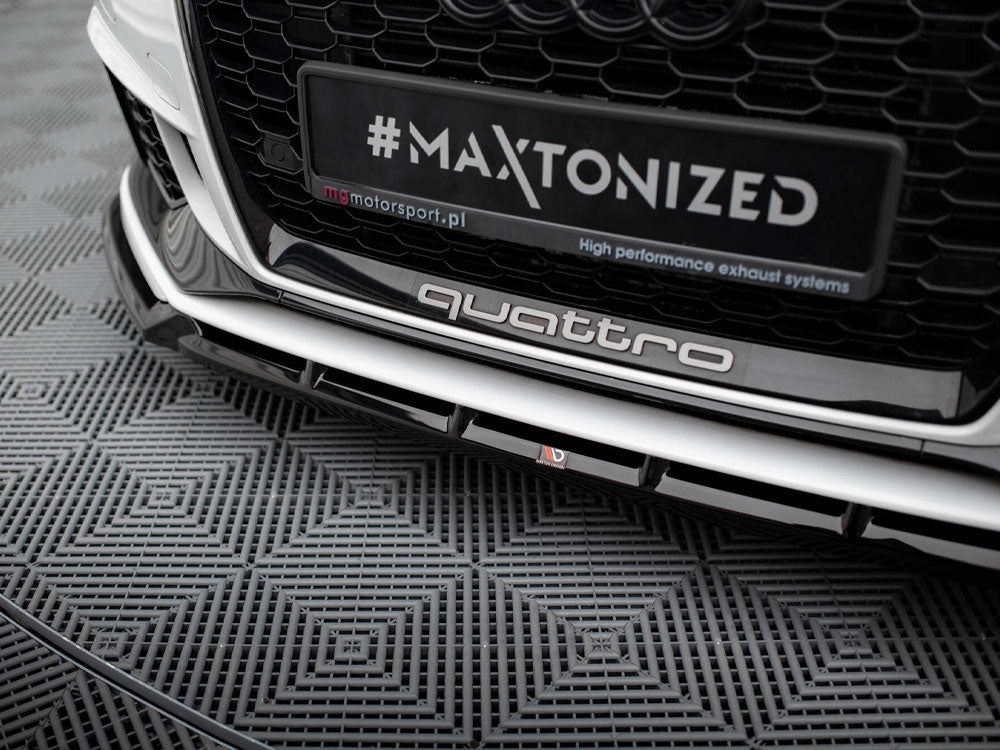 Front Splitter V.3 compatible with Audi RS 3 Sedan 8V Facelift