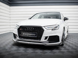 Front Splitter V.4 compatible with Audi RS 3 Sedan 8V Facelift