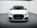 Front Splitter V.4 compatible with Audi RS 3 Sedan 8V Facelift