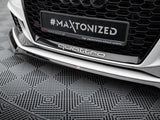 Front Splitter V.4 compatible with Audi RS 3 Sedan 8V Facelift