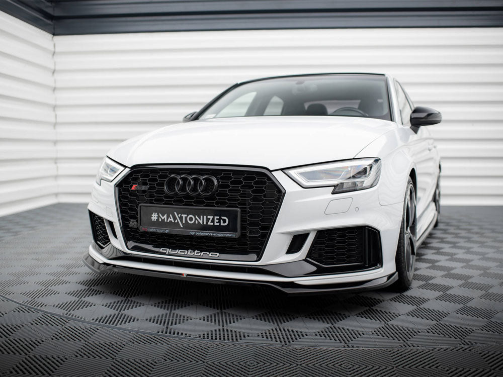Front Splitter V.5 compatible with Audi RS 3 Sedan 8V Facelift