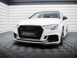 Front Splitter V.5 compatible with Audi RS 3 Sedan 8V Facelift