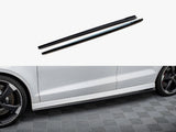 Side Skirts Diffusers V.2 compatible with Audi RS 3 Sedan 8V Facelift
