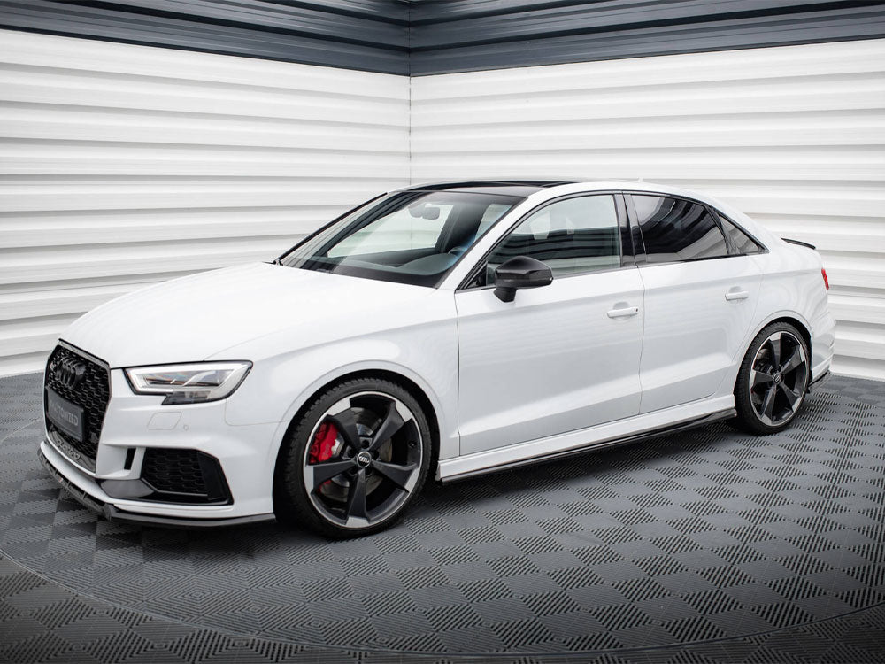 Side Skirts Diffusers V.2 compatible with Audi RS 3 Sedan 8V Facelift