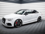 Side Skirts Diffusers V.2 compatible with Audi RS 3 Sedan 8V Facelift