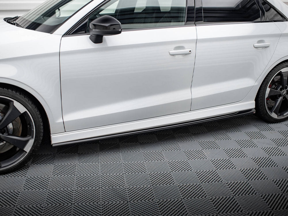 Side Skirts Diffusers V.2 compatible with Audi RS 3 Sedan 8V Facelift