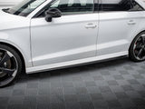 Side Skirts Diffusers V.2 compatible with Audi RS 3 Sedan 8V Facelift