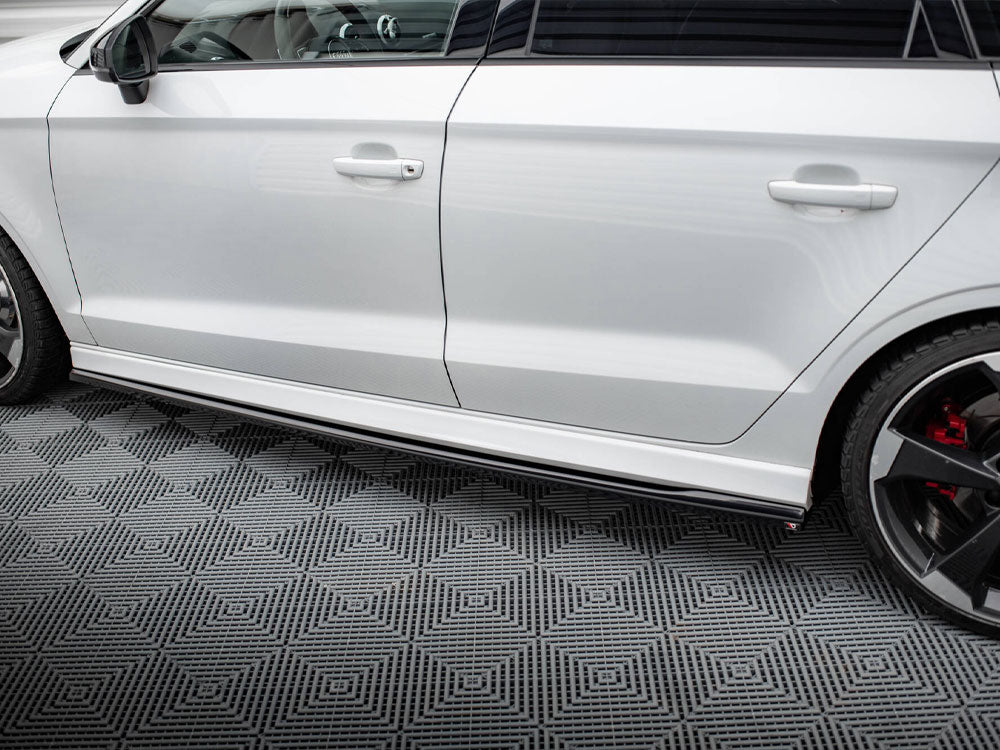 Side Skirts Diffusers V.2 compatible with Audi RS 3 Sedan 8V Facelift
