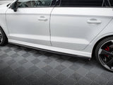 Side Skirts Diffusers V.2 compatible with Audi RS 3 Sedan 8V Facelift