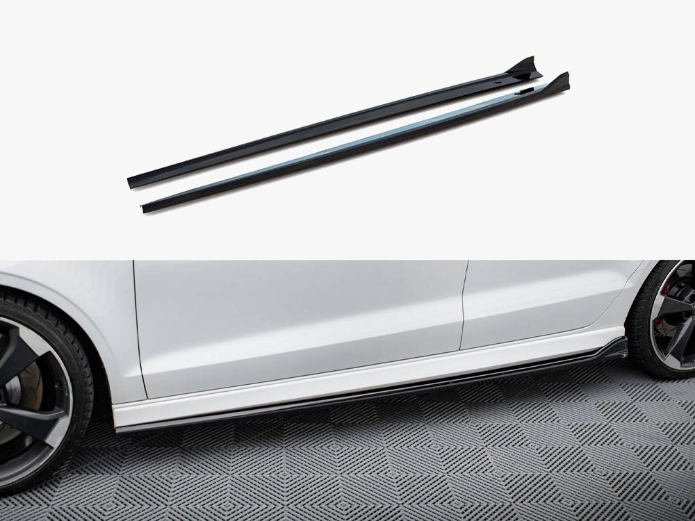 Side Skirts Diffusers V.3 compatible with Audi RS 3 Sedan 8V Facelift