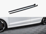 Side Skirts Diffusers V.3 compatible with Audi RS 3 Sedan 8V Facelift