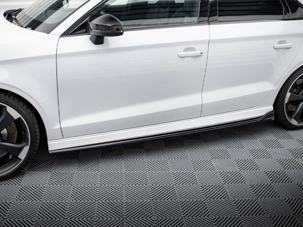Side Skirts Diffusers V.3 compatible with Audi RS 3 Sedan 8V Facelift