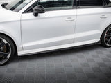 Side Skirts Diffusers V.3 compatible with Audi RS 3 Sedan 8V Facelift