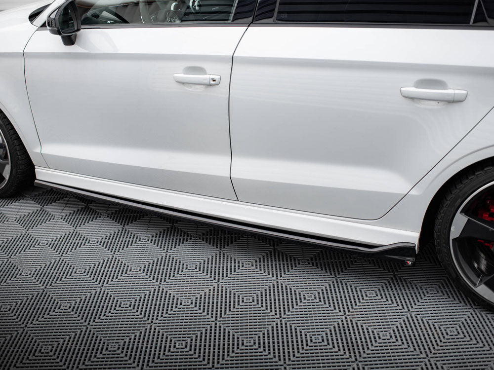 Side Skirts Diffusers V.3 compatible with Audi RS 3 Sedan 8V Facelift