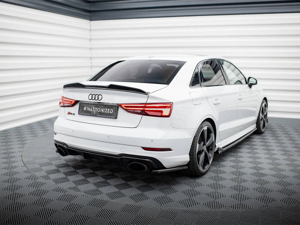 Rear Side Splitters V.2 compatible with Audi RS 3 Sedan 8V Facelift
