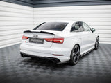 Rear Side Splitters V.2 compatible with Audi RS 3 Sedan 8V Facelift