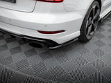 Rear Side Splitters V.2 compatible with Audi RS 3 Sedan 8V Facelift