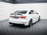 Rear Side Splitters V.3 compatible with Audi RS 3 Sedan 8V Facelift