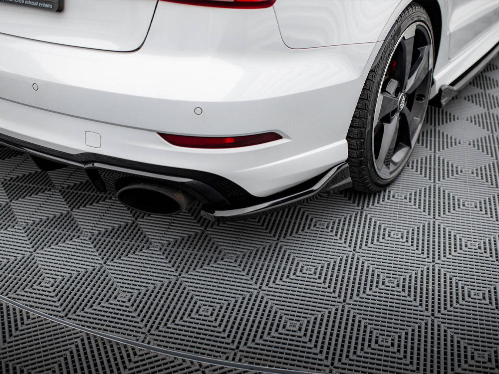 Rear Side Splitters V.3 compatible with Audi RS 3 Sedan 8V Facelift