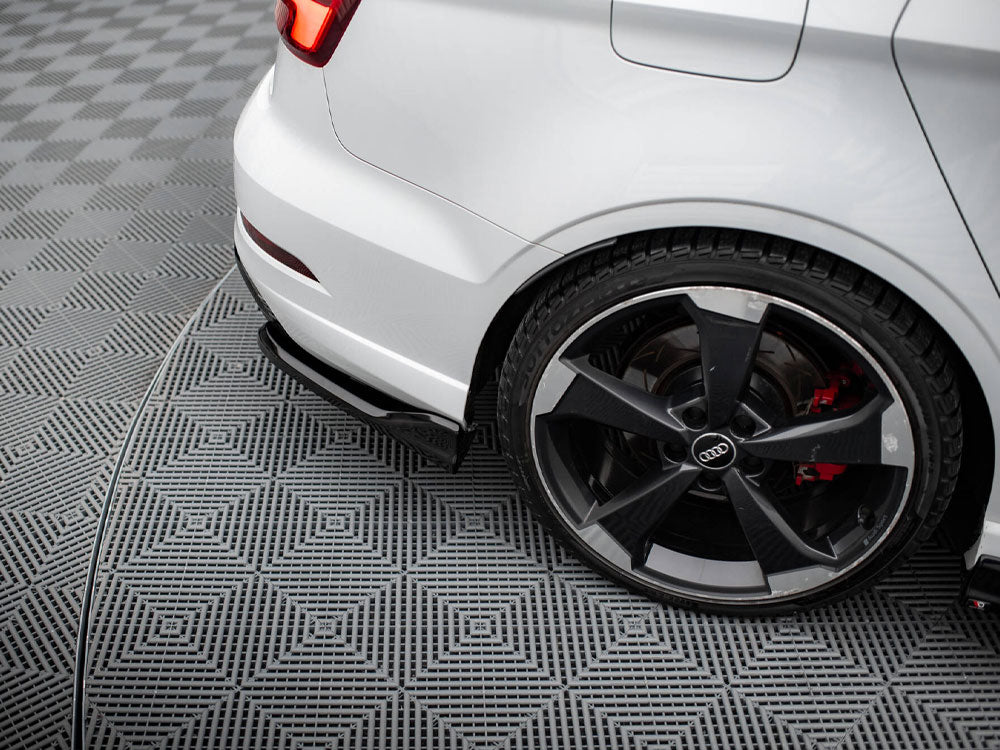 Rear Side Splitters V.3 compatible with Audi RS 3 Sedan 8V Facelift