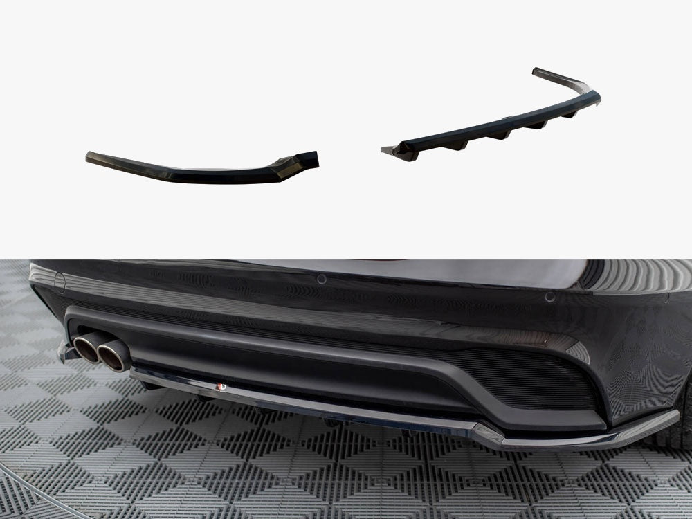 Rear Splitter (Vertical Bars) compatible with Jaguar XE X760 Facelift