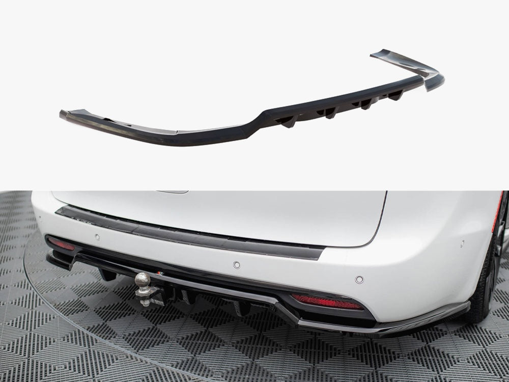 Central Rear Splitter (Vertical Bars) compatible with Chrysler Pacifica Mk2 Facelift
