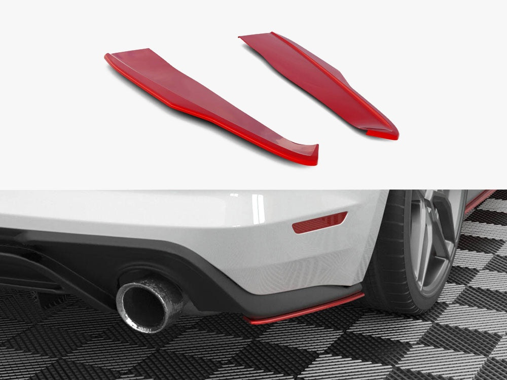 Rear Side Splitters V.2 compatible with Ford Mustang Mk6 Facelift