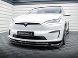 Front Splitter V.1 compatible with Tesla Model X Mk1 Facelift