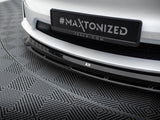 Front Splitter V.1 compatible with Tesla Model X Mk1 Facelift