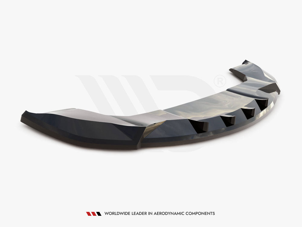 Front Splitter V.2 compatible with Tesla Model X Mk1 Facelift