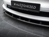 Front Splitter V.2 compatible with Tesla Model X Mk1 Facelift