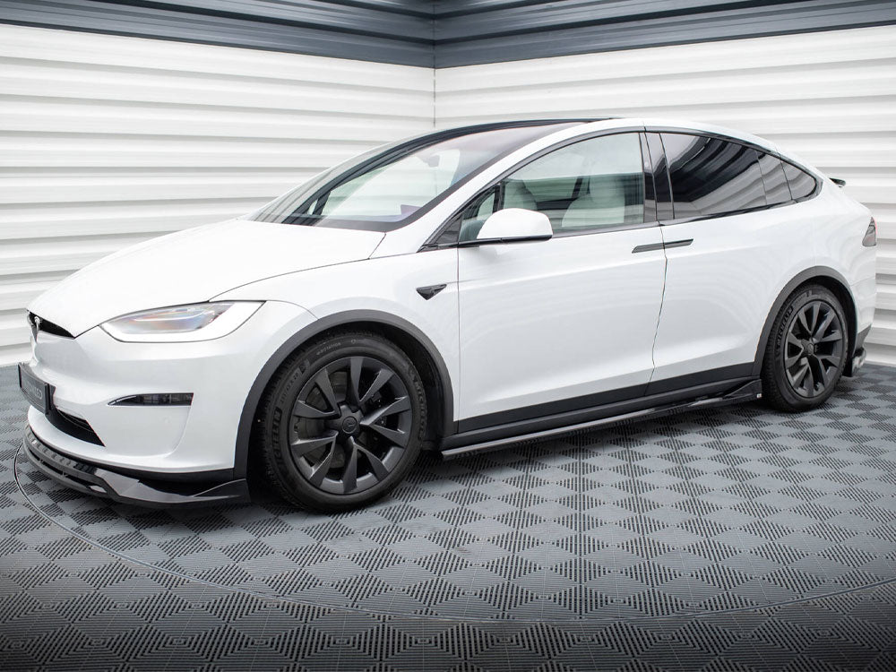 Side Skirts Diffusers compatible with Tesla Model X Mk1 Facelift