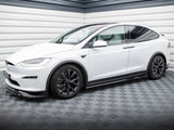 Side Skirts Diffusers compatible with Tesla Model X Mk1 Facelift