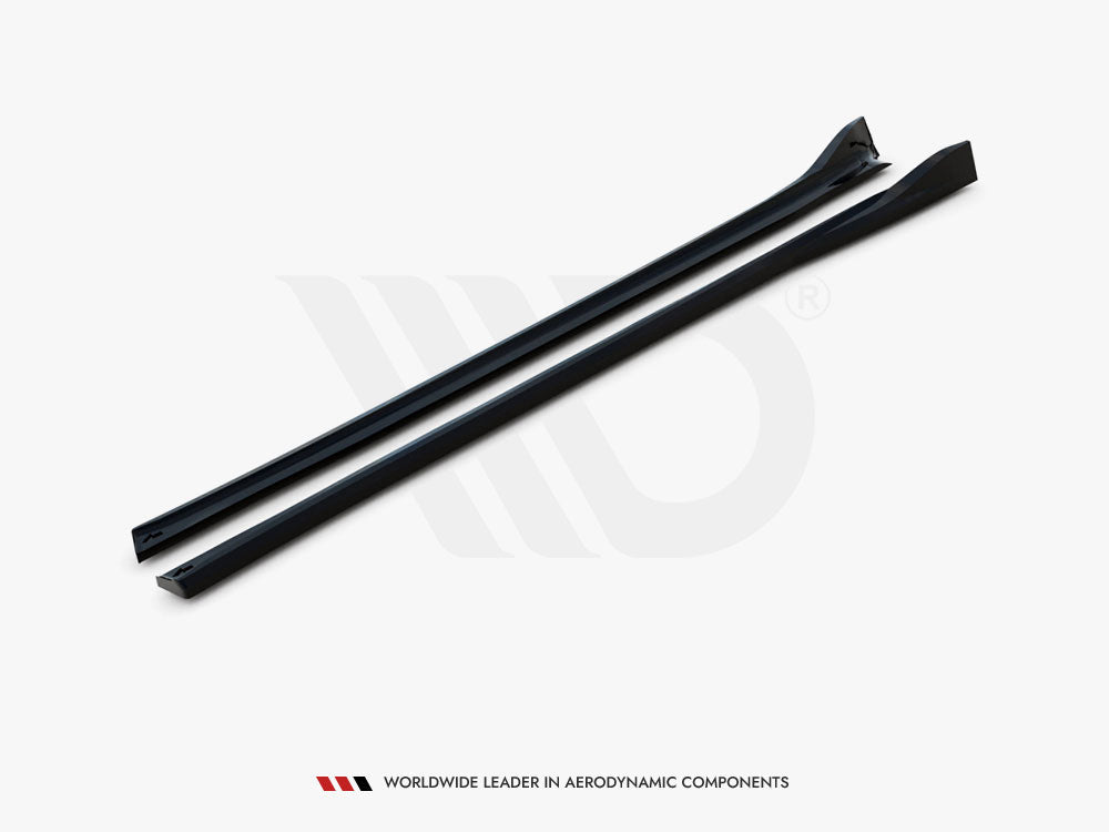 Side Skirts Diffusers compatible with Tesla Model X Mk1 Facelift