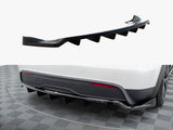 Rear Splitter (Vertical Bars) compatible with Tesla Model X Mk1 Facelift
