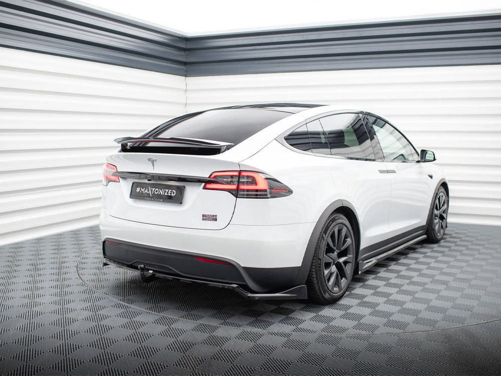 Rear Splitter (Vertical Bars) compatible with Tesla Model X Mk1 Facelift