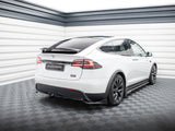 Rear Splitter (Vertical Bars) compatible with Tesla Model X Mk1 Facelift