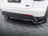 Rear Splitter (Vertical Bars) compatible with Tesla Model X Mk1 Facelift