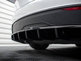 Rear Splitter (Vertical Bars) compatible with Tesla Model X Mk1 Facelift